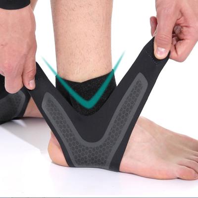 China V Word Compression New Customize Logo Compression Adjustable Elastic Sports Ankle Support Sleeve Basketball Ankle Brace for sale