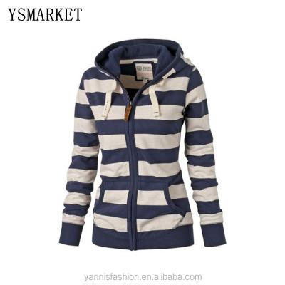 China Autumn Hoodies Women Sweatshirts Striped Casual Pattern Anti-pilling Long Sleeve Hoodie S-4XL E1311 for sale