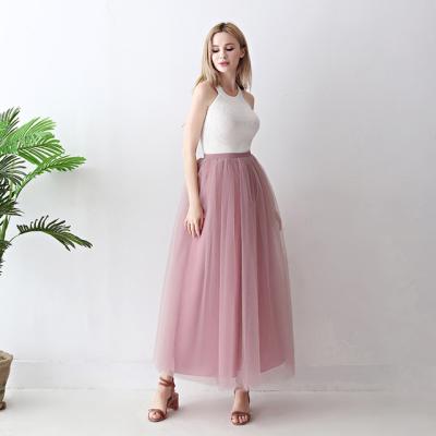 China Size more than 5 layers skirt new tutu skirt women pleated long tulle girls skirt women for sale