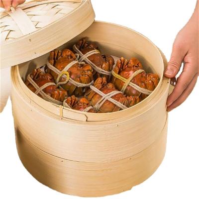 China Newell Custom Vegetable viable 10Cm to 40Cm mini factory wholesale Dim Sum food luo bamboo steamers with custom logo for sale