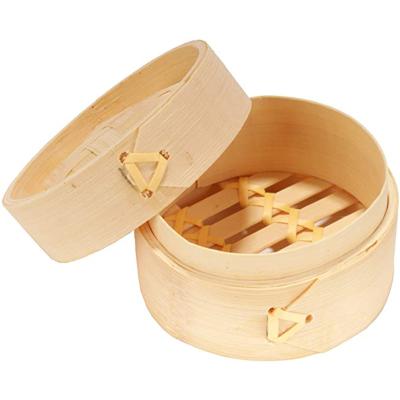 China Sustainable Part of Newell Natural Custom Logo Bulk 10cm Mini Small Dumpling Food Steamer 3