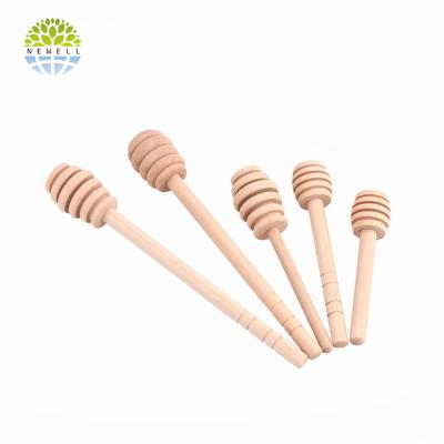 China Newell Hot Viable Selling Mini Stick Spoon Wooden Honey Eco-Friendly Handmade Bulk Wholesale Dipper With Customize Logo for sale