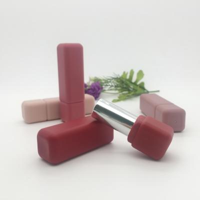 China High Plastic Plastic Empty Square Cosmetic Lipstick Packaging Four Color Empty Shell Lipstick Tube for sale