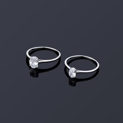 China Hiphop Hip Hop CI Style S925 Rings 925 Sterling Silver Ring Round Shape Moissanite Oval Diamond Finger Ring for sale