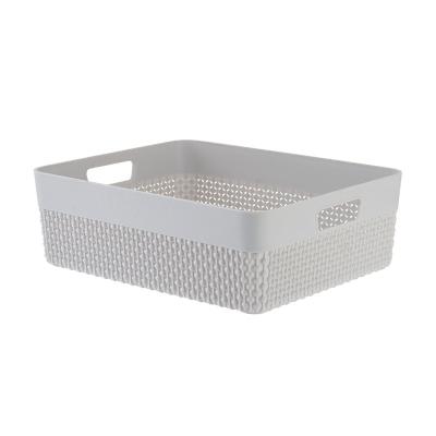 China Sustainable Fruit Sundries Snacks Storage Basket Plastic Sustainable Professional Made Kitchen Storage for sale