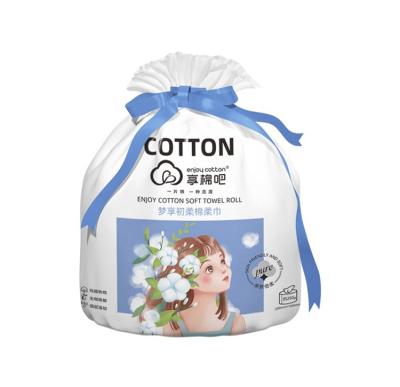 China Roll Cloth Guaranteed Product Quality Single Popular Custom Logo Disposable Cotton Face Cloth for sale