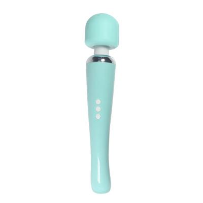 China 20 Vibrating Patterns Stimulation 8 Speeds Rechargeable Handheld Cordless USB Electric And Powerful Magic Wand Massage for sale