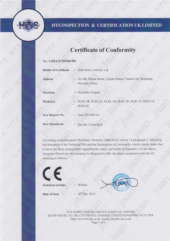 CE - JISAN HEAVY INDUSTRY LTD