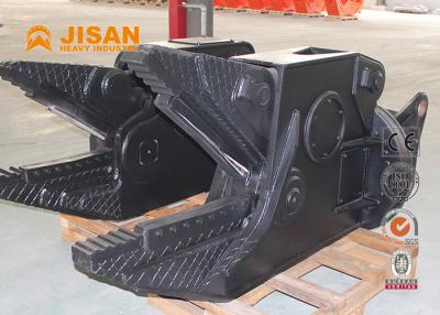 China Jisan Hardox Demolition Shear For Excavators Single Cylinder Cutting Car Shear Hydraulic Scrap Metal Shears for sale