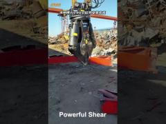 Mobile Scrap Metal Shear High Reach Demolition Excavator Hydraulic Shear