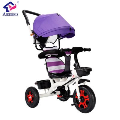 China ride on toy china factory 2019 sale hot sale price kids tricycle/cheap baby tricycle with puah bar/kids 3 in 1 tricycle for sale