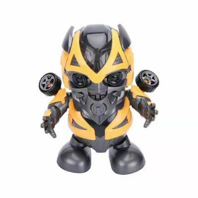 China Light& 2019 Hot Selling Electronic Music Dancing Robot Toy Large Number Bee Yellow Action Toy Dancing Toy With Light And Music For Kids for sale