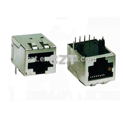 China RJ45 Modular PCB Feamle Shield Jack Connector YH-59-01 for sale