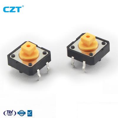 China hot products 12x12 smt smd miniature tact switch mirco footprint mirco miniature switch TVGP01-AG17CY for sale