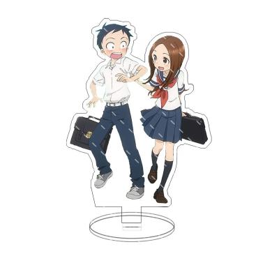 China Customized Takagi Nishikata Hibino Mina Tenkawa Yukari Anime Takagi-San Action Figure Dolls Figure Toy 15cm Teasing Acrylic Acrylic for sale