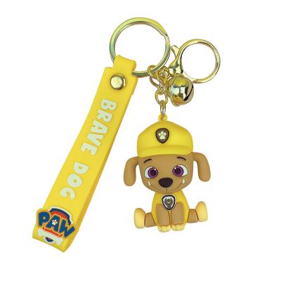 China Rubber New paw patrol Pendant wholesale accessories accessories rope lovers small Keychains car pendant Key ring paw patrol key chain for sale