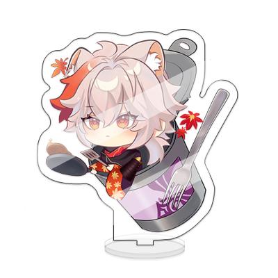 China Acrylic Stand Plate Collection Gift Plastic Game Shogun Impact Genshin Anime Model Zhongli Xiao Figure Sara Kokomi Kazuha for sale