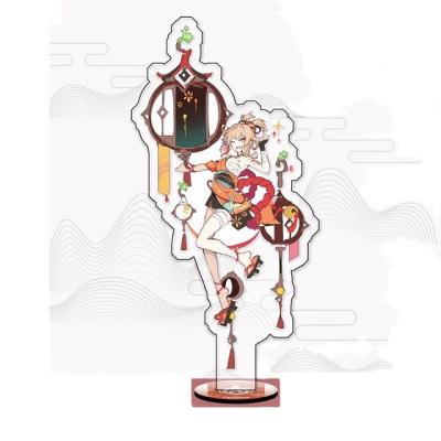 China Japan Genshin Impact Figure Kazuha Action Vision Lnazuma Acrylic Stand Toy Desk Decoration Standing Sign Sangonomiya Kokomi Model Fans for sale