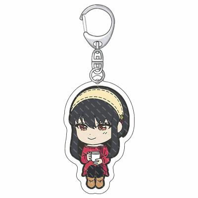 China Anya Forger Keyring Anime Acrylic Key Chain Ring Twilight Forger SPY X FAMILY Plastic Kawaii Cosplay KeChain Yor for sale