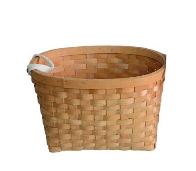 China Europe factory wholesale Japanese style hand -woven eco-friendly chipping basket with rattan in hot sale for sale