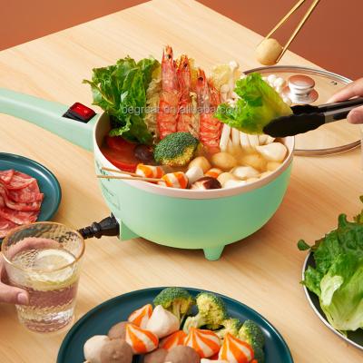 China Multifunctional Hot Stick Hot Selling Pot Pan Frying Pan Electric Hot Stick Pot Cooker Viable 3L 1200W No for sale