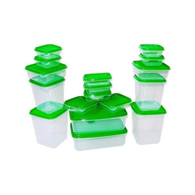 China 17pcs Preservation Box Food Storage Containers Refrigerator Microwavable Food Preserver For Vegetable Fruit Snacks Storage Preservation Box for sale