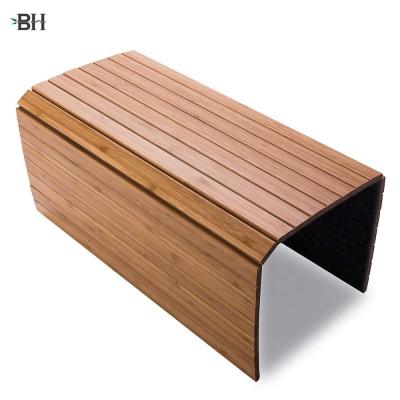 China Morden Bamboo Couch Arm Tray for Coffee, Wine, Beer, Snacks and Remote Control for sale