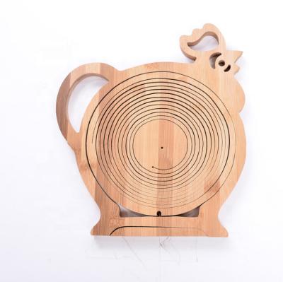 China 2019 viable new bamboo folding fruit basket for sale