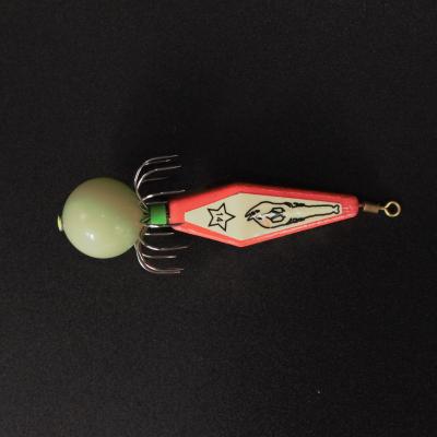 China Flash to daytime and bright to darktime bright lead hard lures for octopus cuttlefish taco lure for sale