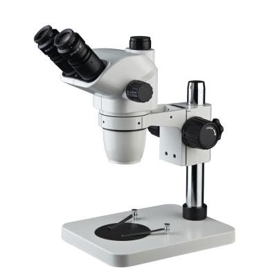 China 7X-45X Simul-focal Zoom Trinocular Stereo Microscope for PCB Checking Trinocular Mobile Repair XSZ6745-B1 for sale