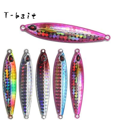 China Lead T-Bait Factory 7g10g14g20g Metal Lead Fish Saltwater Boat Long Cast Fishing Jigg Lure Bionic Distorted Mouth Bait Spot for sale