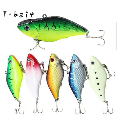 China Wholesale 7cm13g ABS T-bait Vibration Crankbaits Fishing Lures VIB Artificial Hard Bait For Bass Tackle for sale