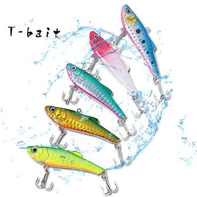 China ABS T-bait ABS Winter Vibration Fishing Lures 8.5cm6g VIB Artificial Barracuda Pike Wobbler Lure Ice Sea Hard Fishing Tackle for sale