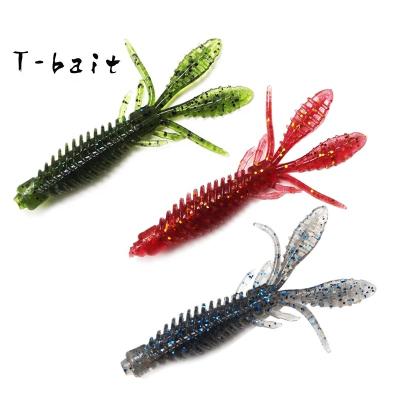 China T-Bait 6.5cm/7.5cm NED Floating BiBi Soft Shrimp Fishy Shrimp Silica Gel Lure Crankbaits Lure Silicone Bait Soft Fishing Fishing for sale