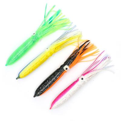 China 11.8inch/18cm Soft Fishing Lure 15g Rubber Squid Edges Octopus Lure Bait Trolling Saltwater for sale