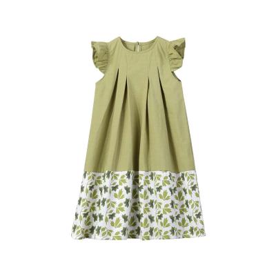 China Anti Wrinkle Anti-Wrinkle Guaranteed Quality Casual Style Summer Fashion Kids Girls Dresses 100% Cotton for sale