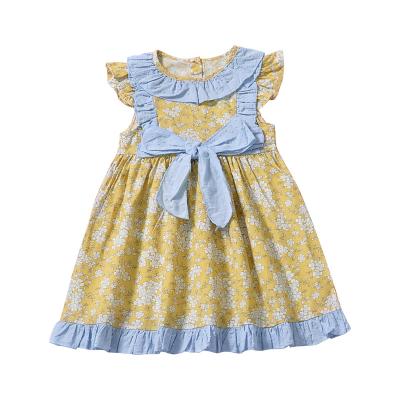 China Wholesale Washable Baby Style Anti-wrinkle Dress Girls Picnic Party Casual Outfits For KIDS Dresses for sale