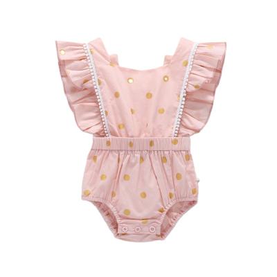 China 100% Newborn Cute Baby Rompers Soft Top Cotton Rompers Sleepsuit Sale Overalls Newborn Rompers for sale