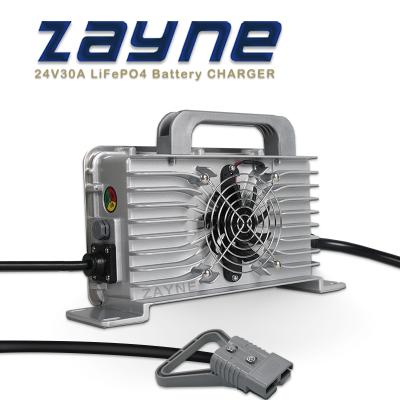 China IP67 Waterproof ZAYNE Seal IP67 Waterproof Smart Charger AC90~265V 24V 25A 30A Amp Charger For 8S 29.2V 100Ah 120Ah 150Ah 180Ah LiFePO4 Batter for sale