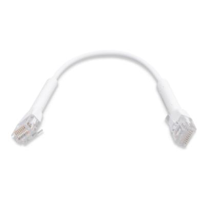 China FTTX UBNT UC-PATCH-RJ45 Ethernet fiber optic patch cord white length is 22 cm for sale