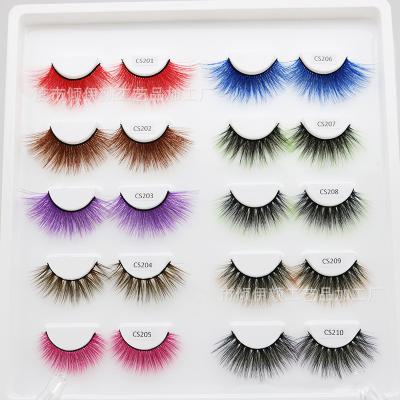 China Colorful Eyelash Extension Kit Magnetic Eyelashes Full Strip Eyelash Extension Long Natural Beauty for sale