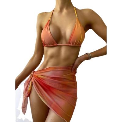 China 2022 Summer Hot Selling Women's High Waist Sexy Split Swimwear Bikini Beach Wear for sale