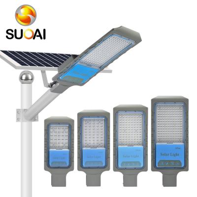 China Remote Control Waterproof Outdoor Split Yard Garden SUOAI ABS Solar Street Light Ip65 30w 50w 100w 150w for sale