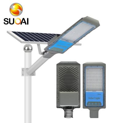 China 30w 50w 100w 150w Waterproof Garden SUOAI Outdoor Road Industrial Grade Solar Road Street Lights for sale