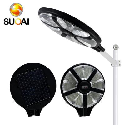 China Outdoor Garden SUOAI 450w High Power Mos Radar Abs Bollard Lighting Led Street Light Led Solar Garden Lamp for sale