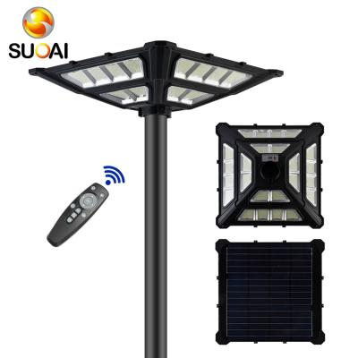 China Energy Saving Garden Lamp Bollard 350w Outdoor Waterproof Solar Led Street Light Garden Lighting SUOAI for sale