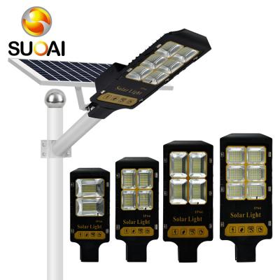 China ROAD SUOAI High Brightness Road 100w 300w 200w Aluminum Outdoor Led Split Solar Panel Street Light for sale