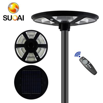 China Outdoor Garden SUOAI Landscape Pole Mos Radar Courtyard Lamp 350w Led Street Light Led Solar Garden Lighting for sale