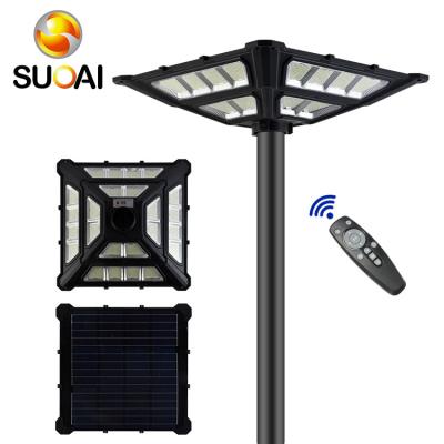 China Garden SUOAI Low Price Mos Radar Courtyard Light 350watt Ip65 Waterproof ABS Security Led Solar Garden Light for sale