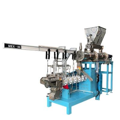 China Long Maintenance Time Wet Dog Food Pellet Making Twin Screw Extruder Machine Small Production Line for sale